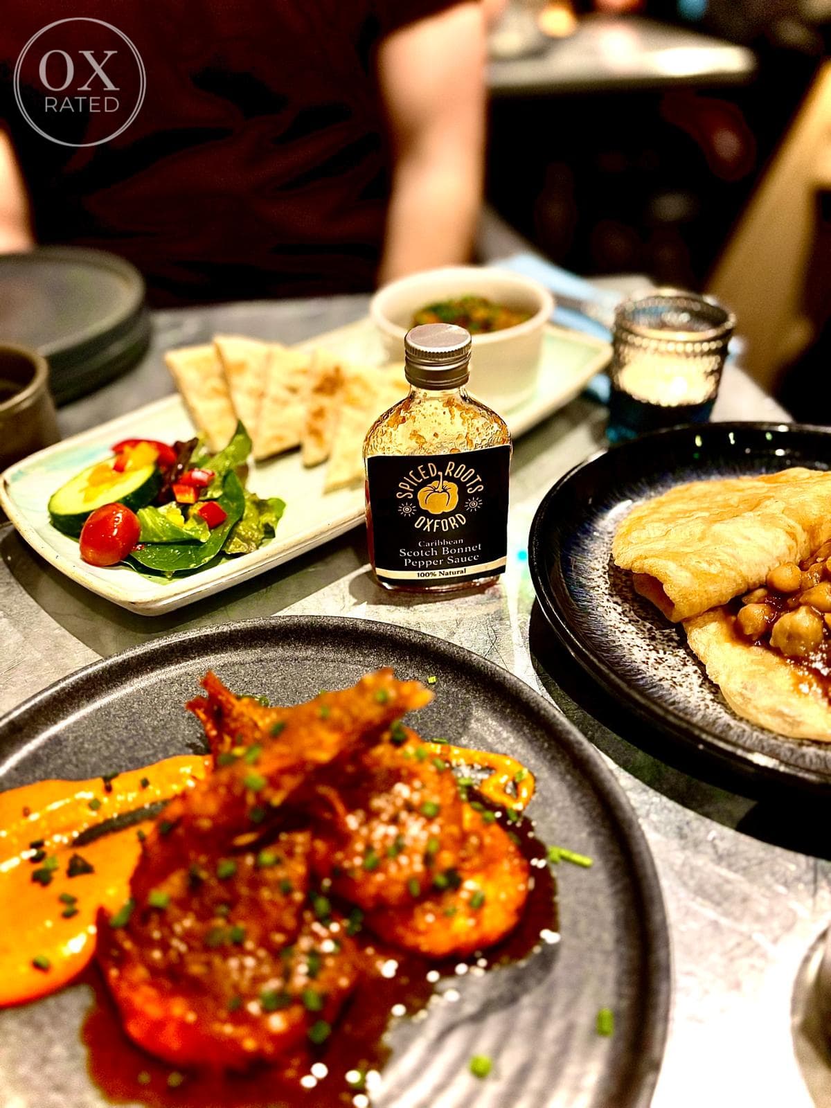 The spread at Spiced Roots Oxford