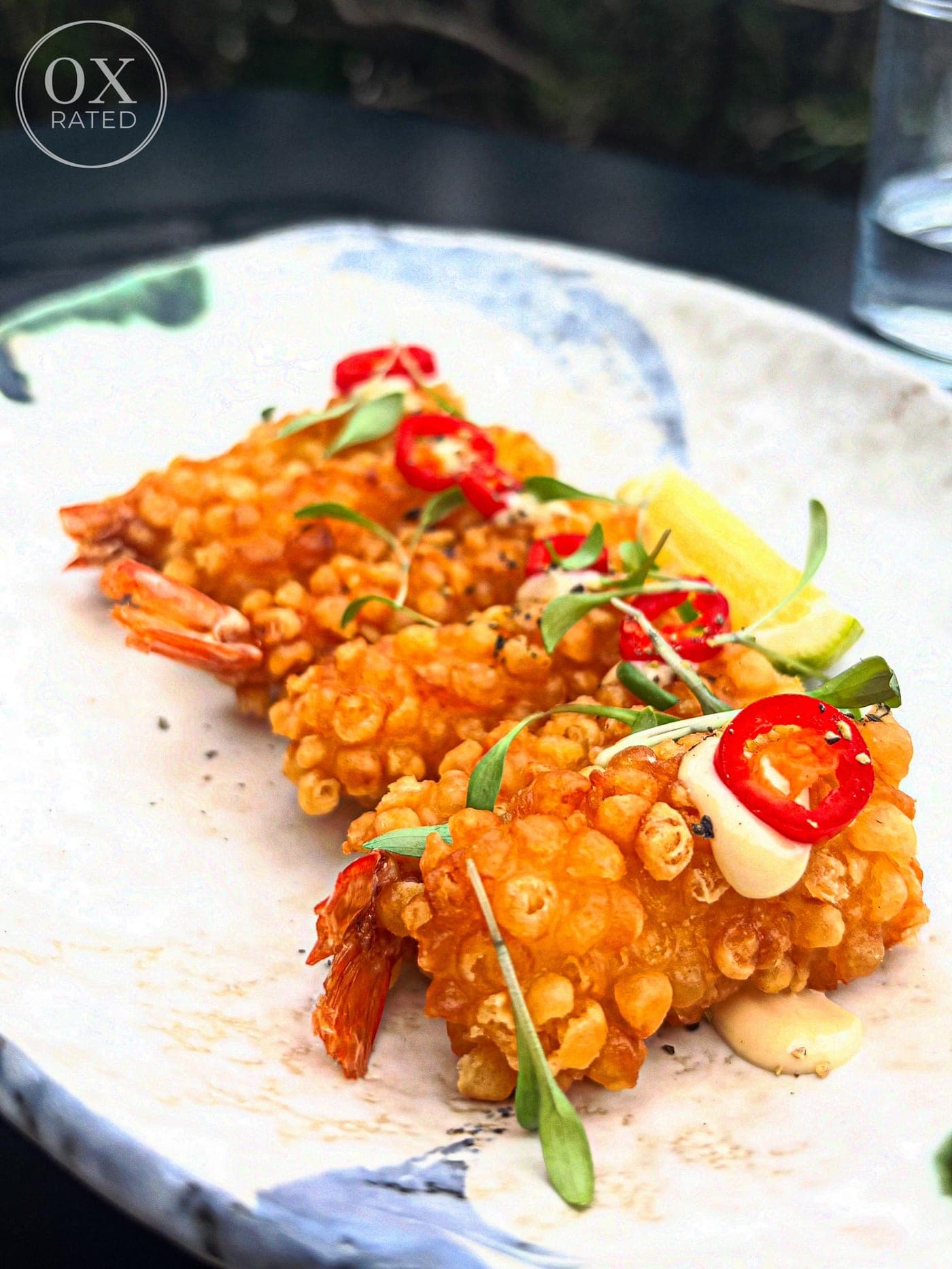 Ebi Bites — crisp tempura prawns at Sticks'n'Sushi Oxford
